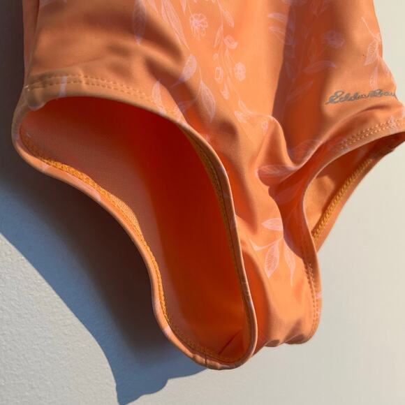 Eddie Bauer One-Piece Swimsuit & Terry Cover-Up Set, Orange, 24 Months - Picture 6 of 9